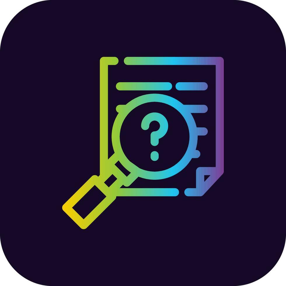 Investigation Creative Icon Design vector