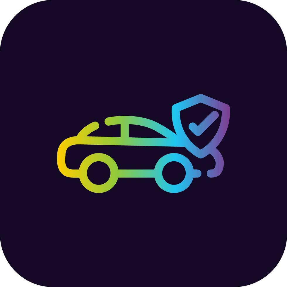 Car Insurance Creative Icon Design vector