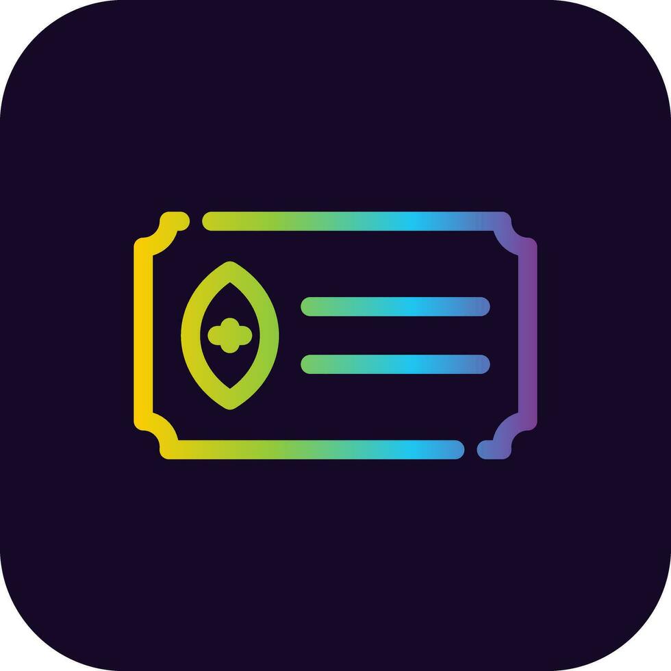 Ticket Creative Icon Design vector
