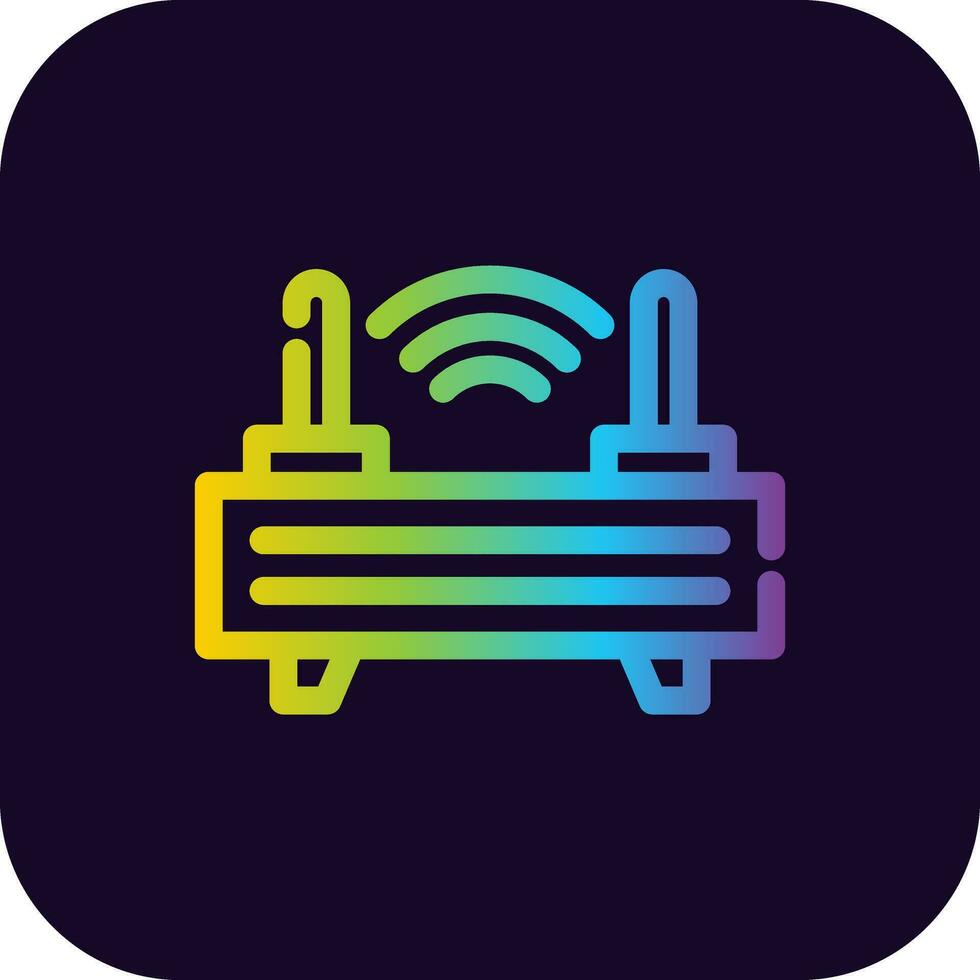 Router Creative Icon Design vector