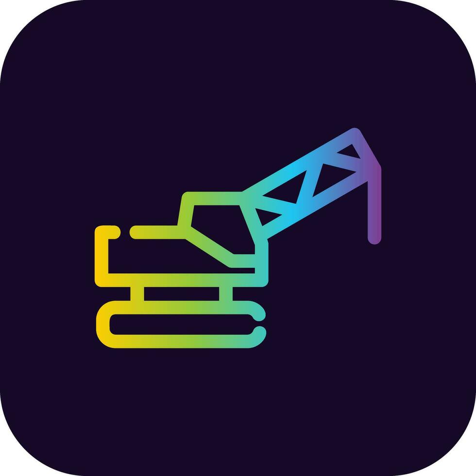Crane Creative Icon Design vector