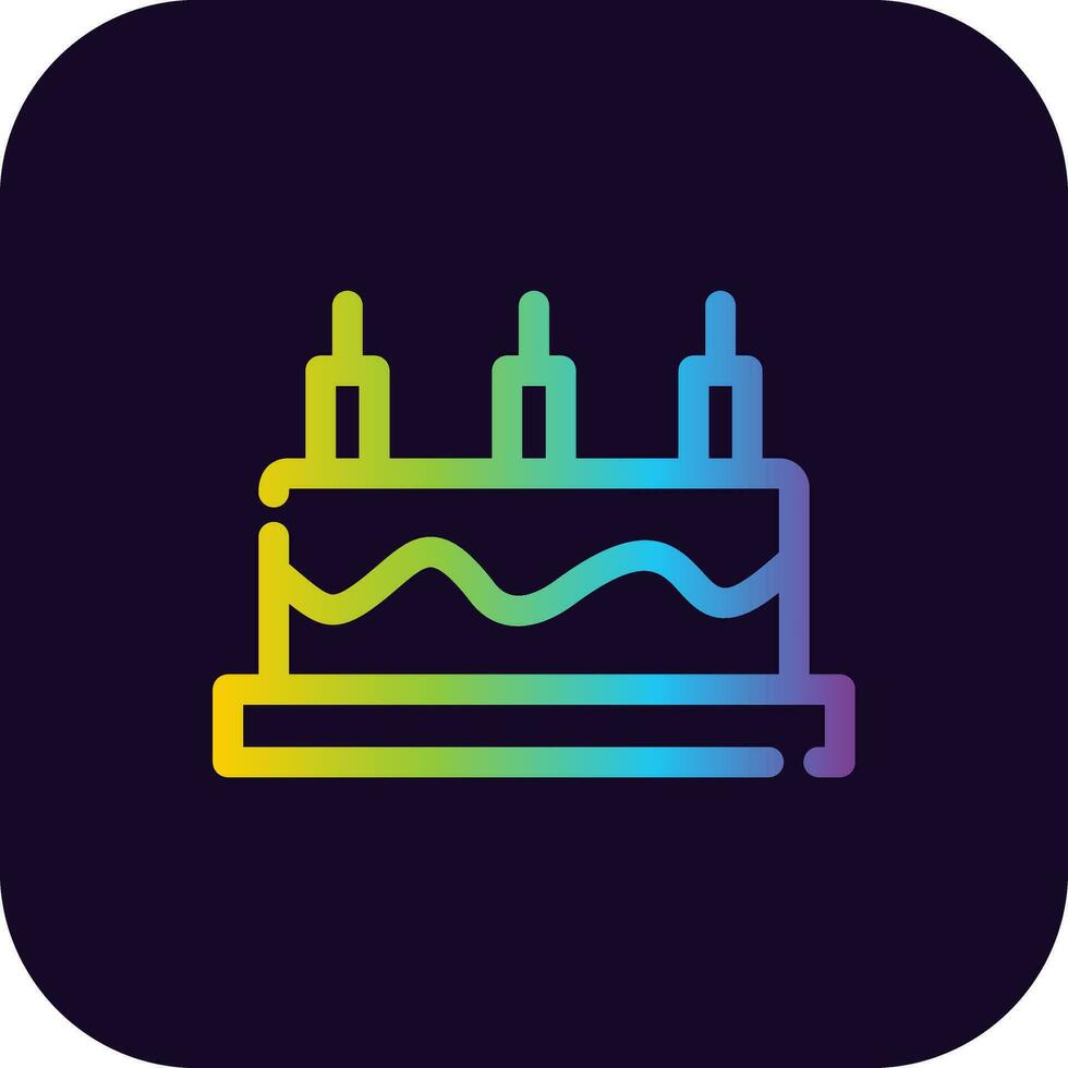 Cake Creative Icon Design vector