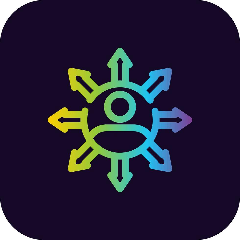 Influence Creative Icon Design vector