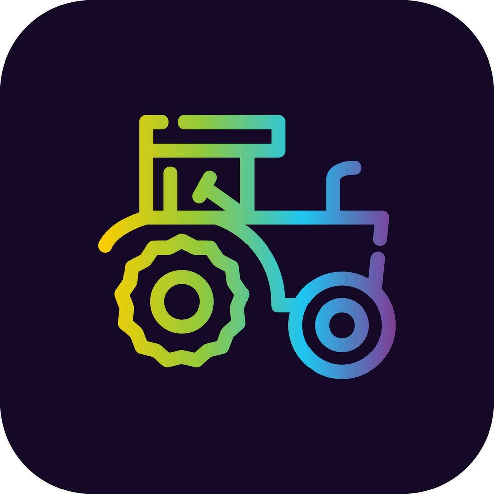 Tractor Creative Icon Design vector