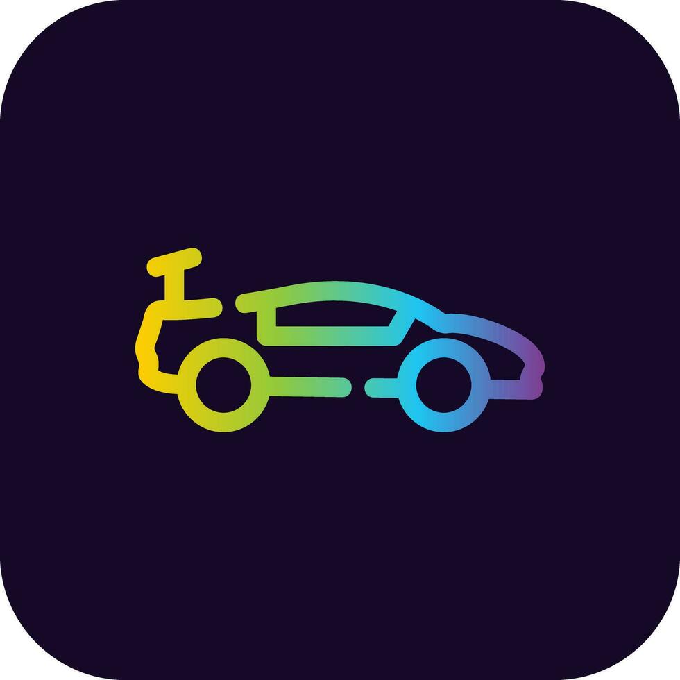Super Car Creative Icon Design vector