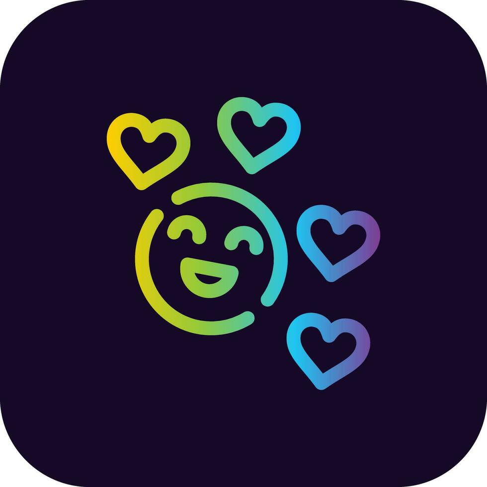 Happy Creative Icon Design vector