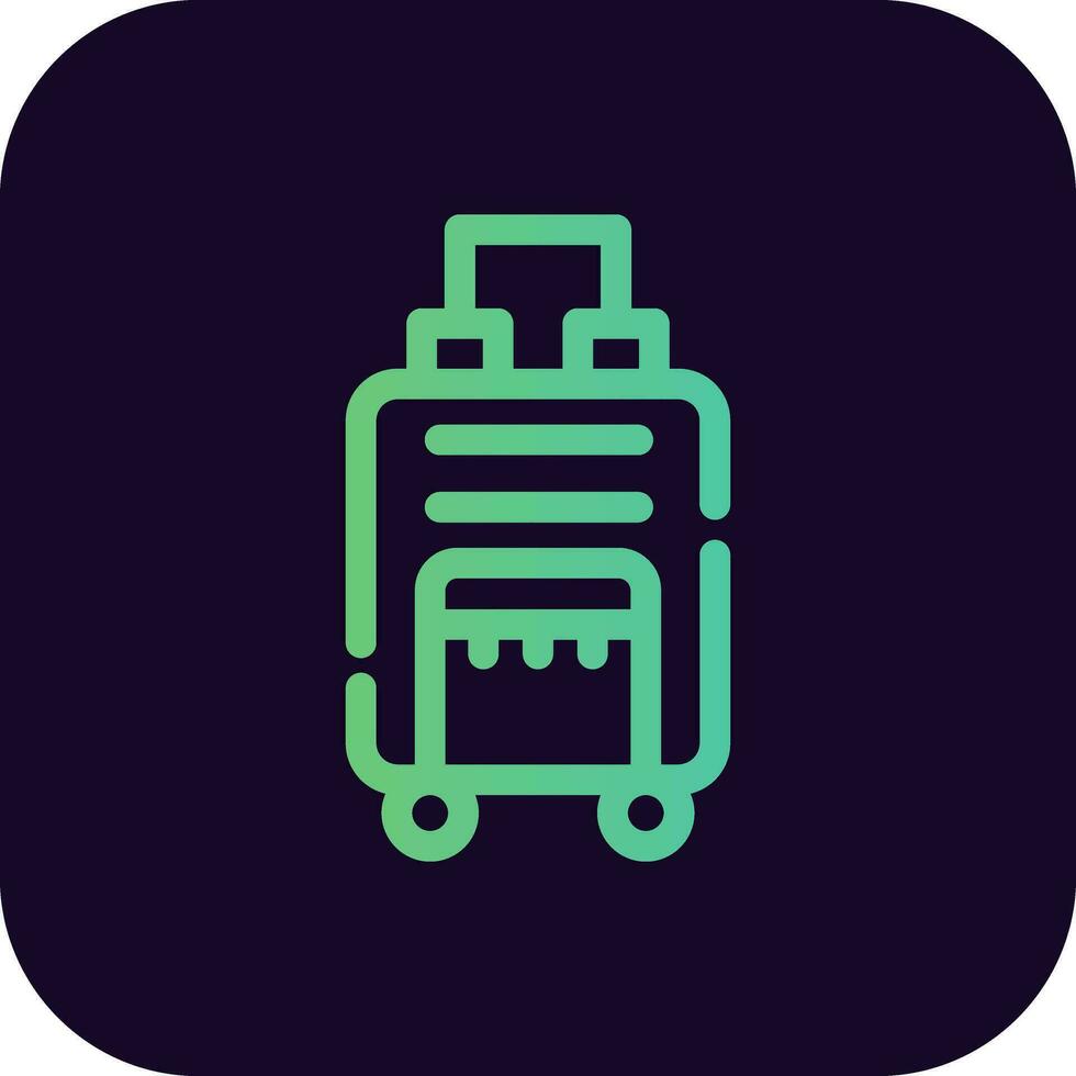 Travel Bag Creative Icon Design vector