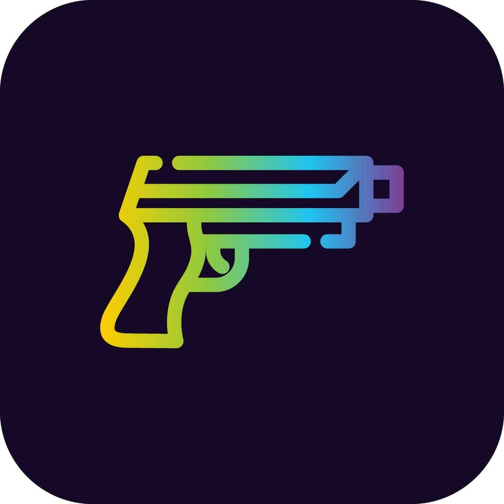 diseño de icono creativo de pistola vector