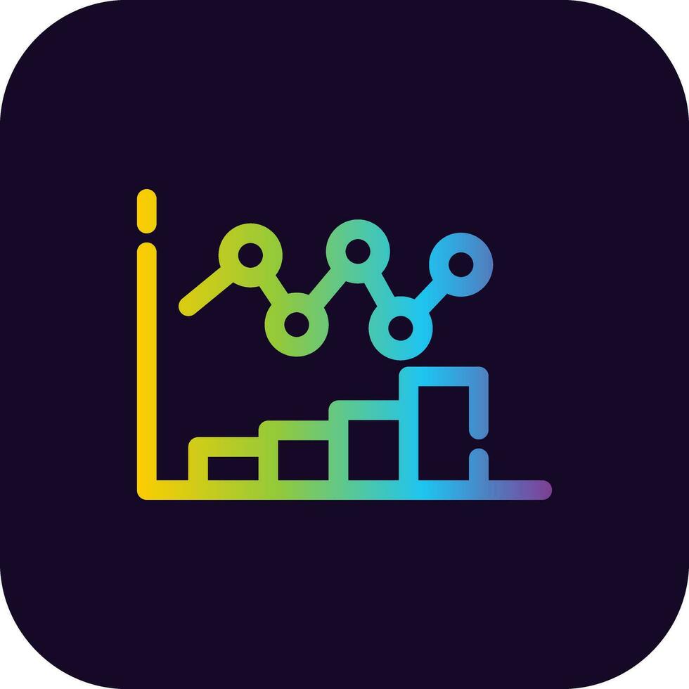 Bar Chart Creative Icon Design vector