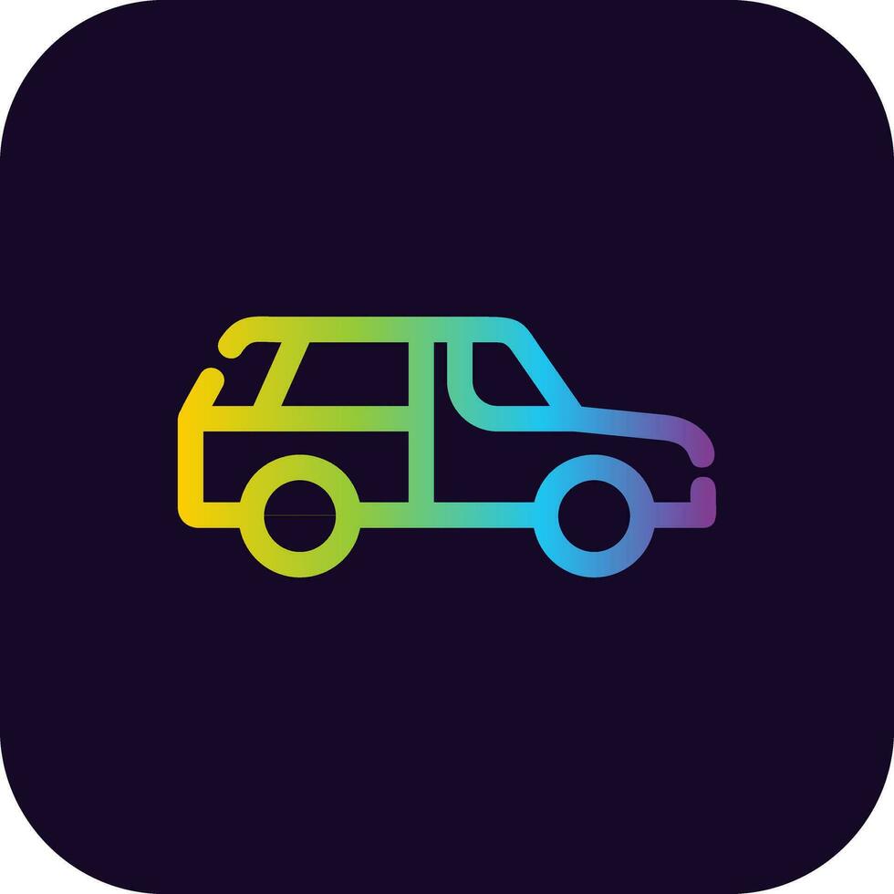 Old Car Creative Icon Design vector