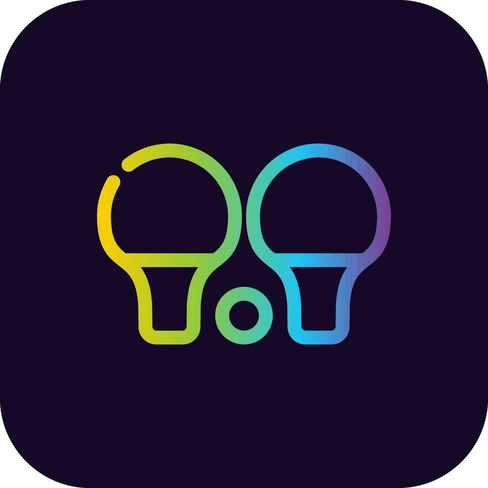 diseño de icono creativo de ping pong vector