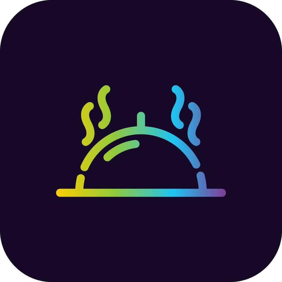 Serving Dish Creative Icon Design vector