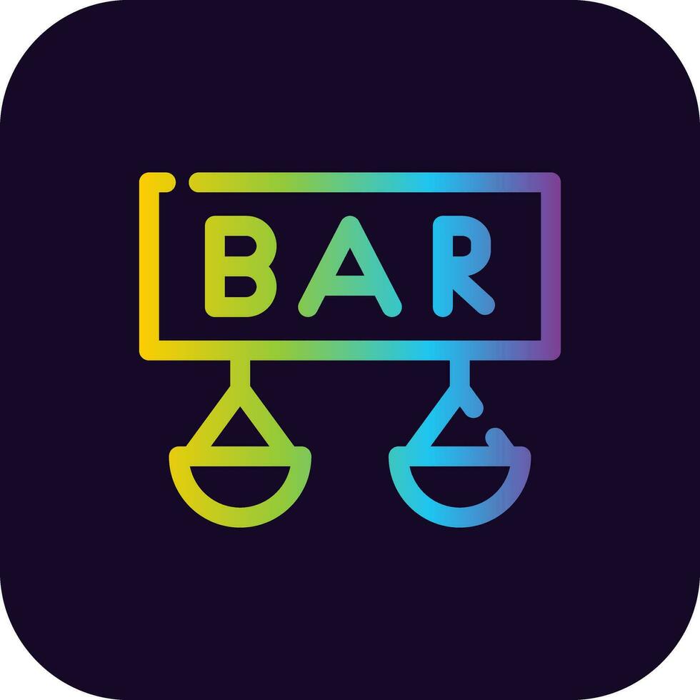 Bar Creative Icon Design vector