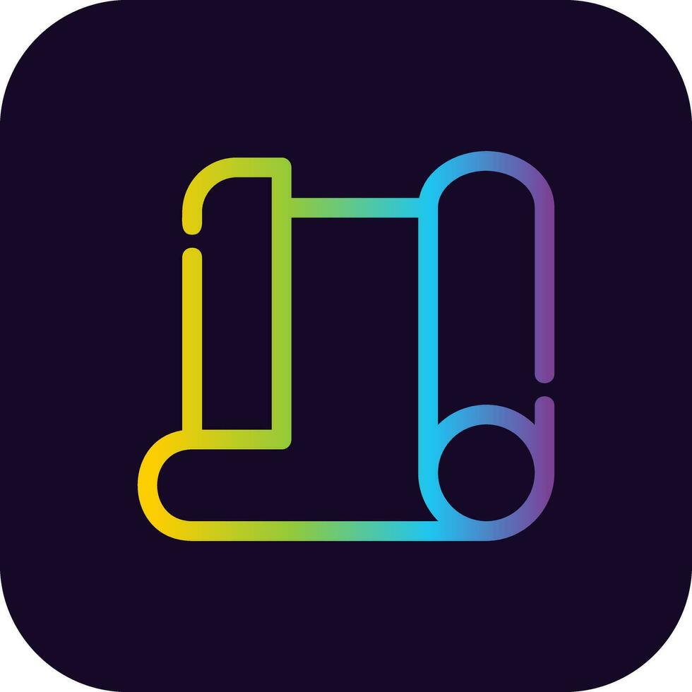 Paper Roll Creative Icon Design vector