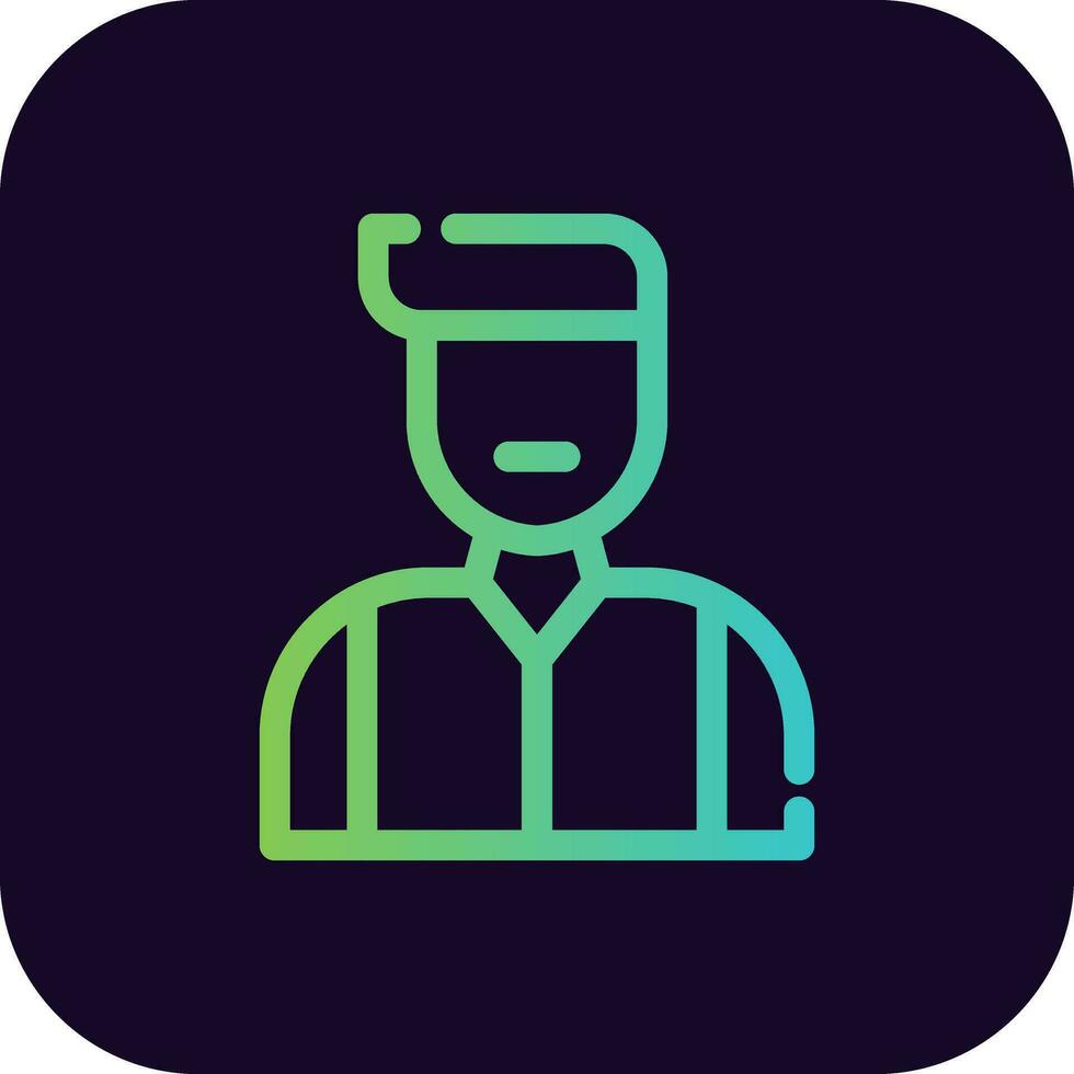 Waiter Creative Icon Design vector