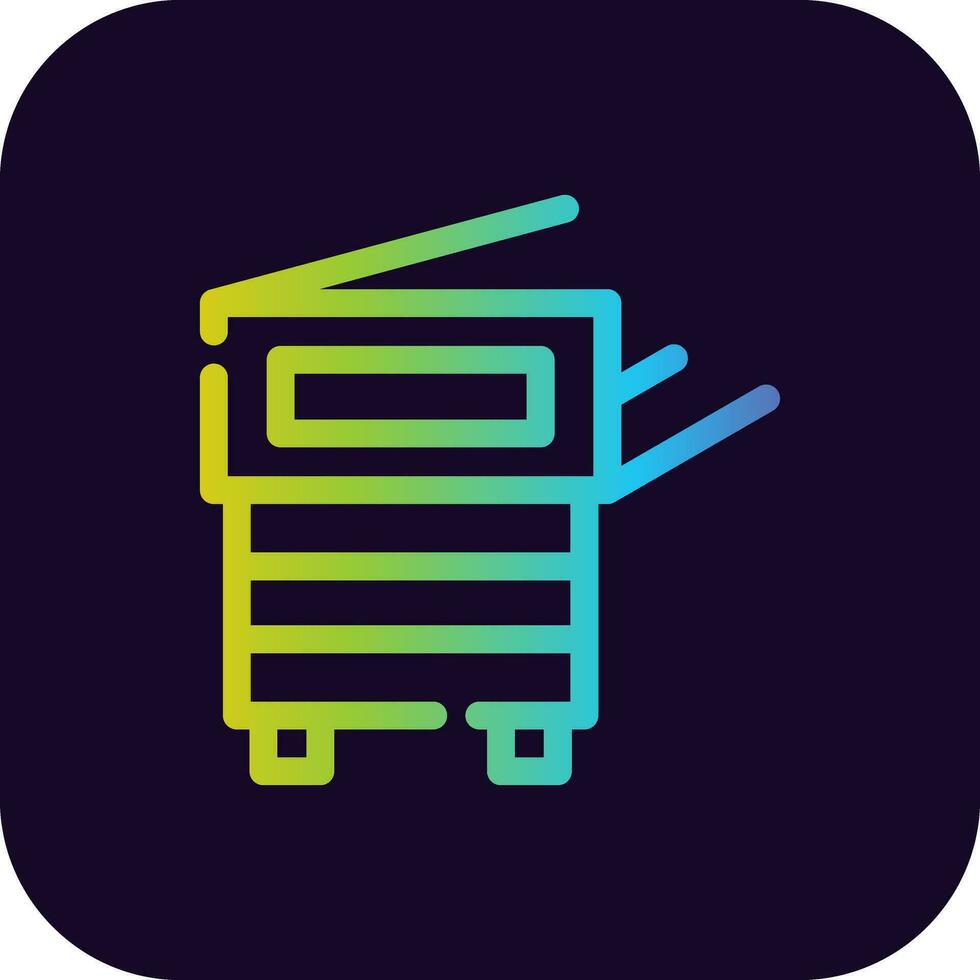 Copy Machine Creative Icon Design vector
