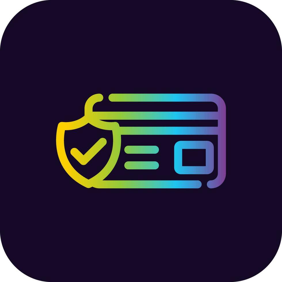 Payment Security Creative Icon Design vector