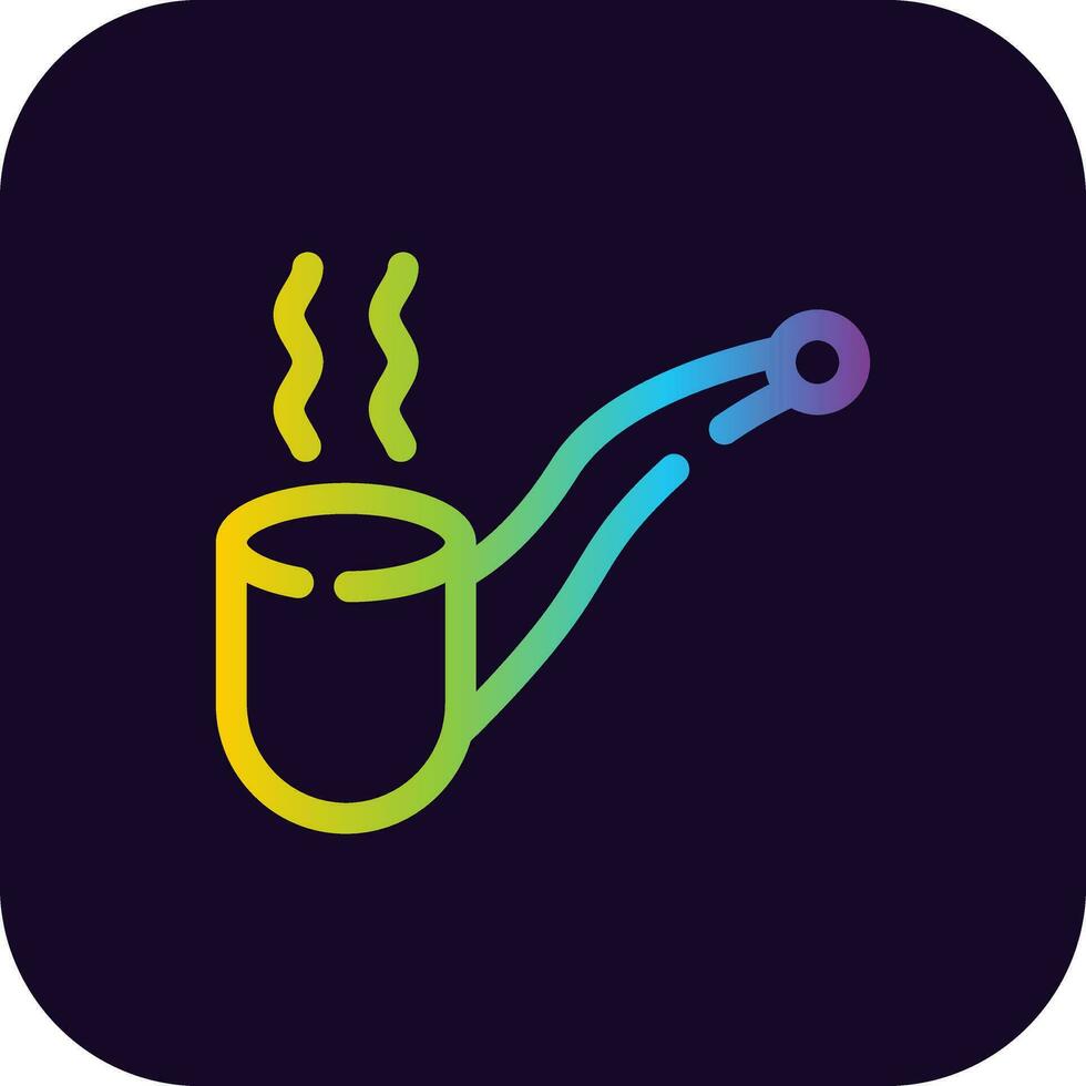 Pipe Cigar Creative Icon Design vector