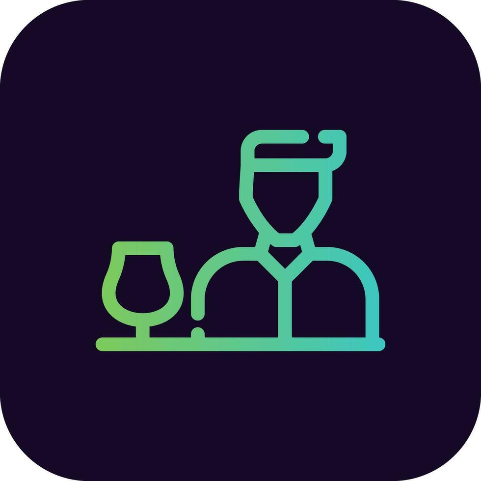 Bartender Creative Icon Design vector