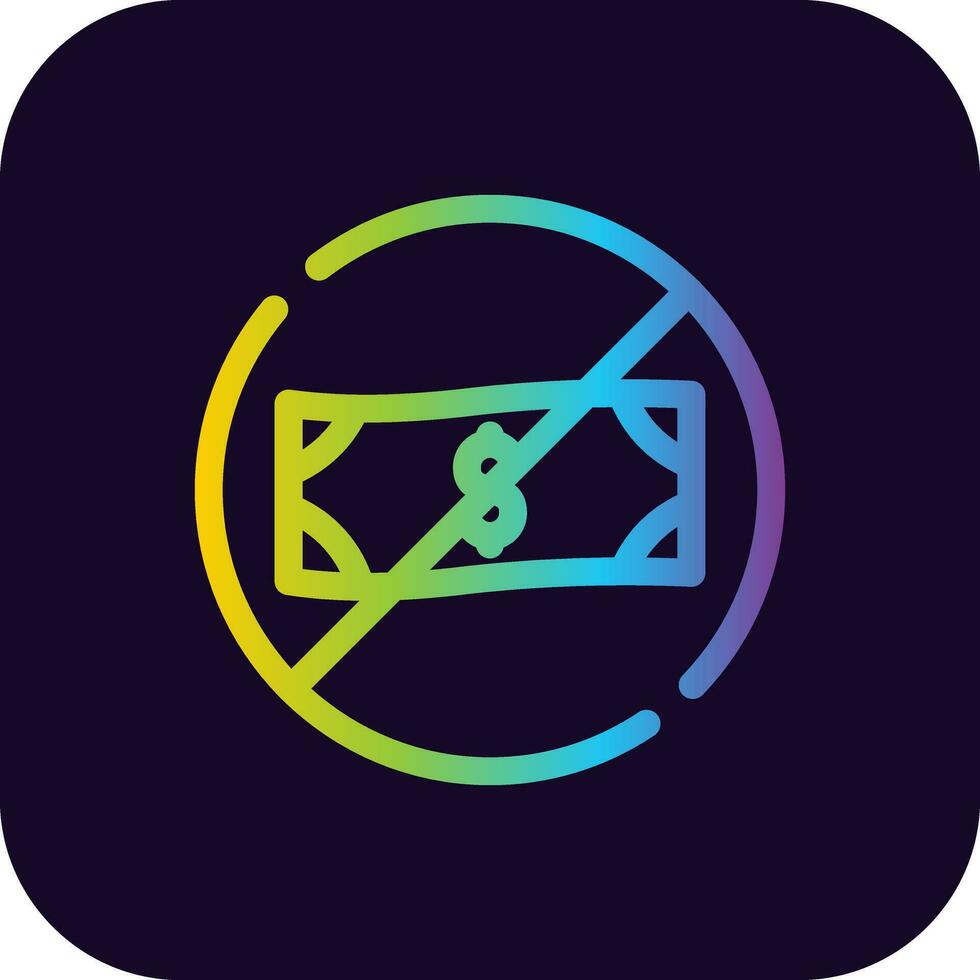 Forbidden Creative Icon Design vector