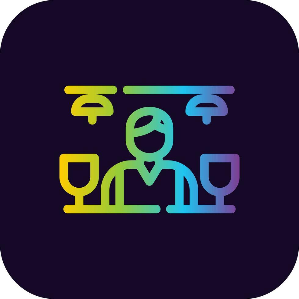 Bar Counter Creative Icon Design vector