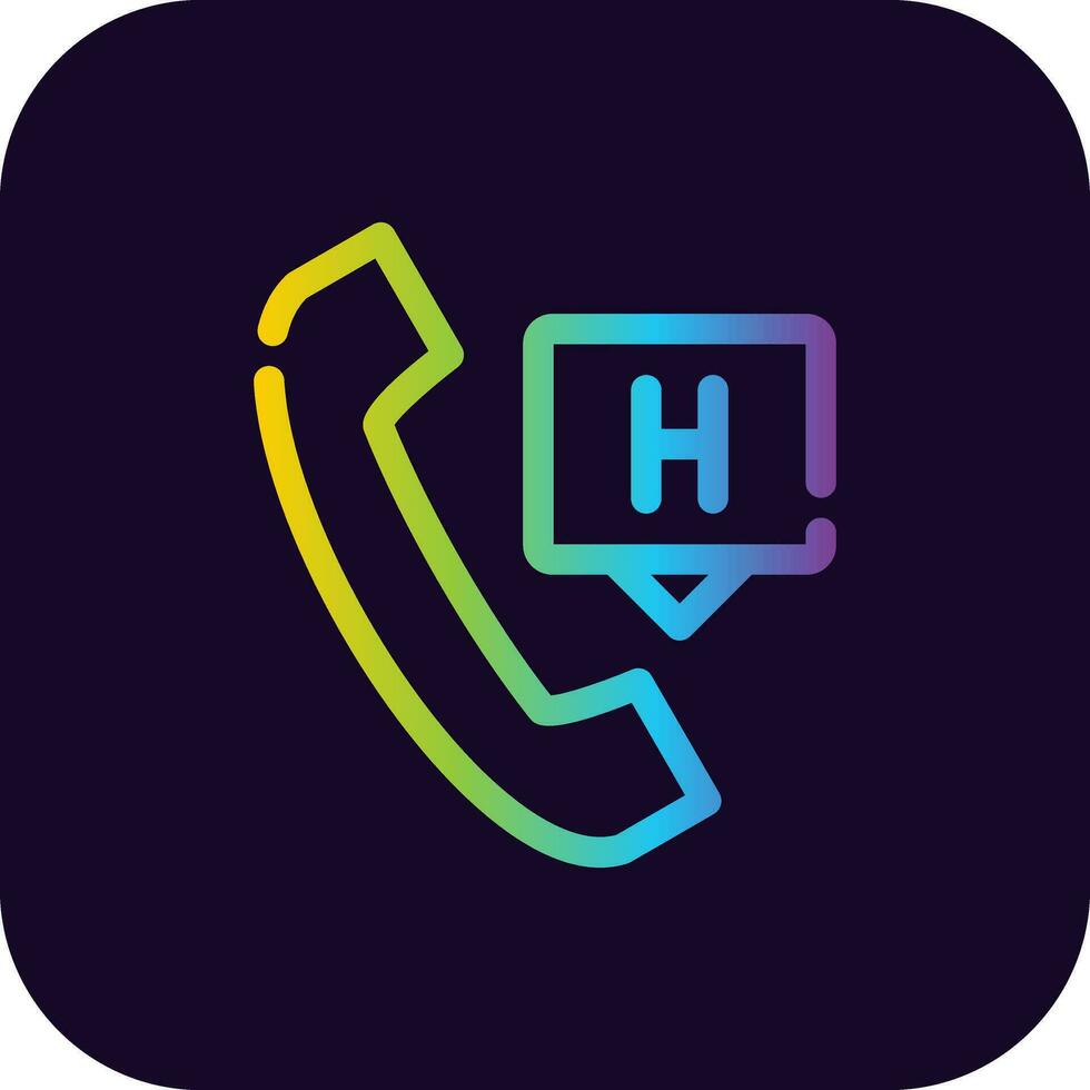 Emergency Call Creative Icon Design vector