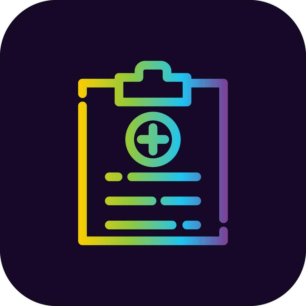 Medical Report Creative Icon Design vector