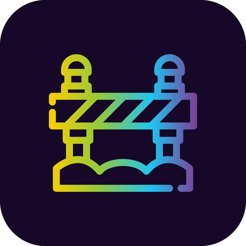 Road Block Creative Icon Design vector