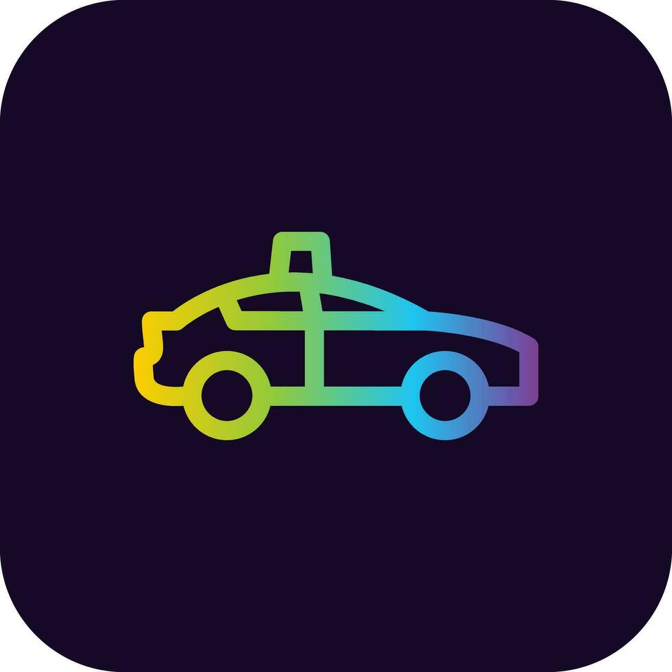 diseño de icono creativo de coche de policía vector