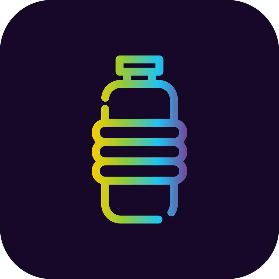 Water Bottle Creative Icon Design vector