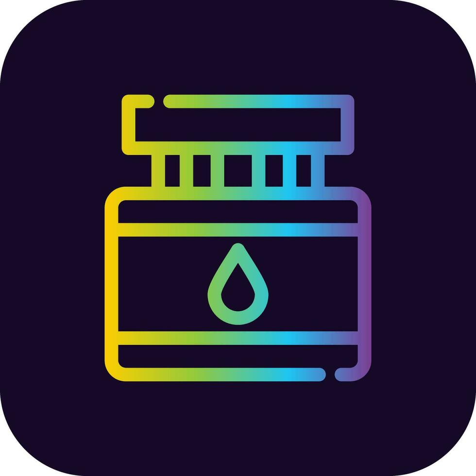 Ink Bottle Creative Icon Design vector