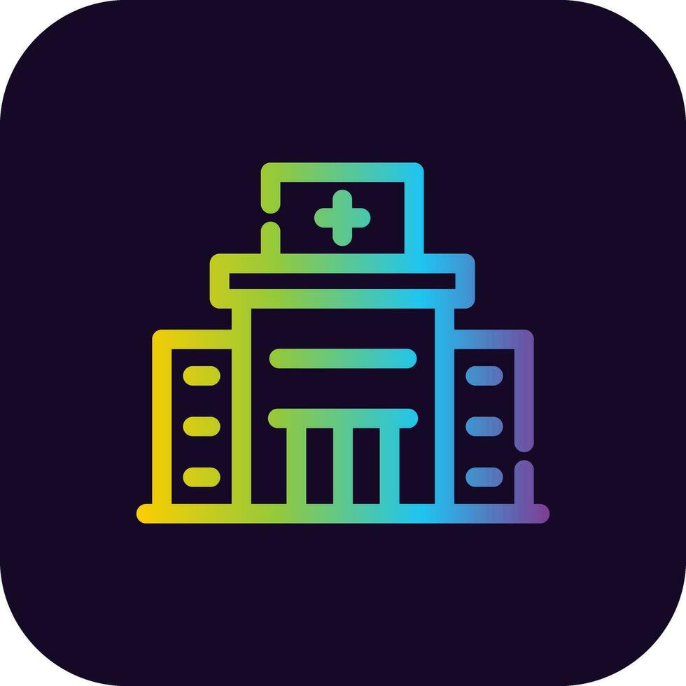 diseño de icono creativo de hospital vector