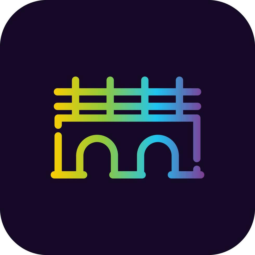 Bridge Creative Icon Design vector