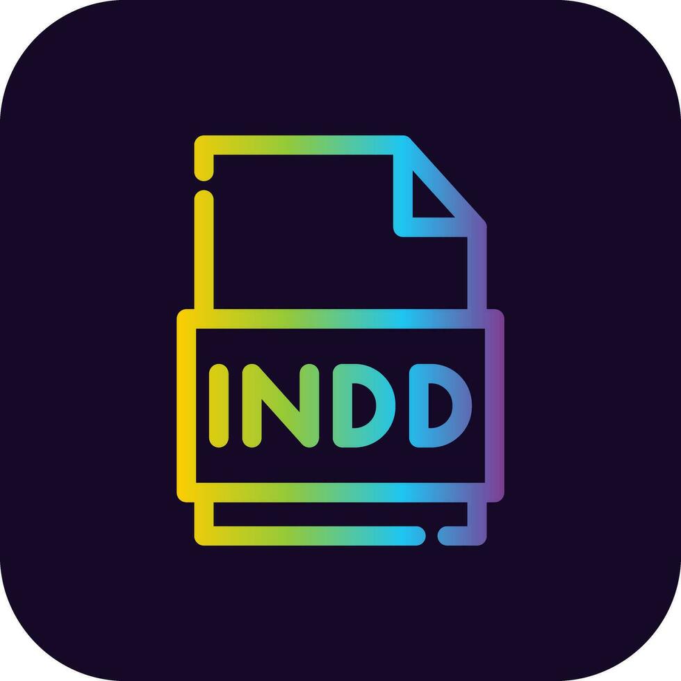 Indd File Creative Icon Design vector