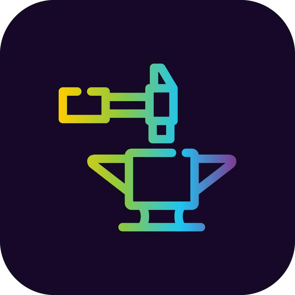 Anvil Creative Icon Design vector