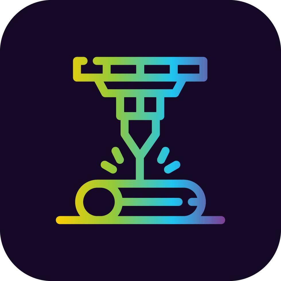 Laser Beam Creative Icon Design vector