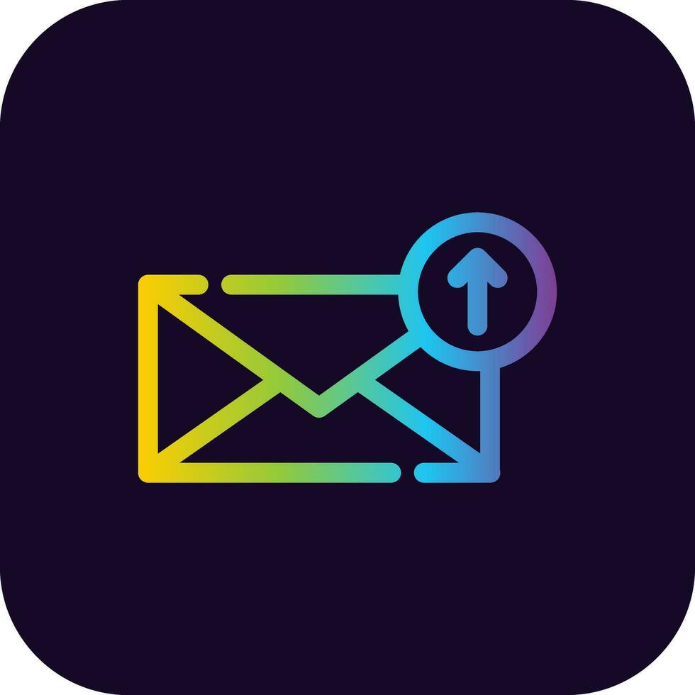 Upload Email Creative Icon Design vector