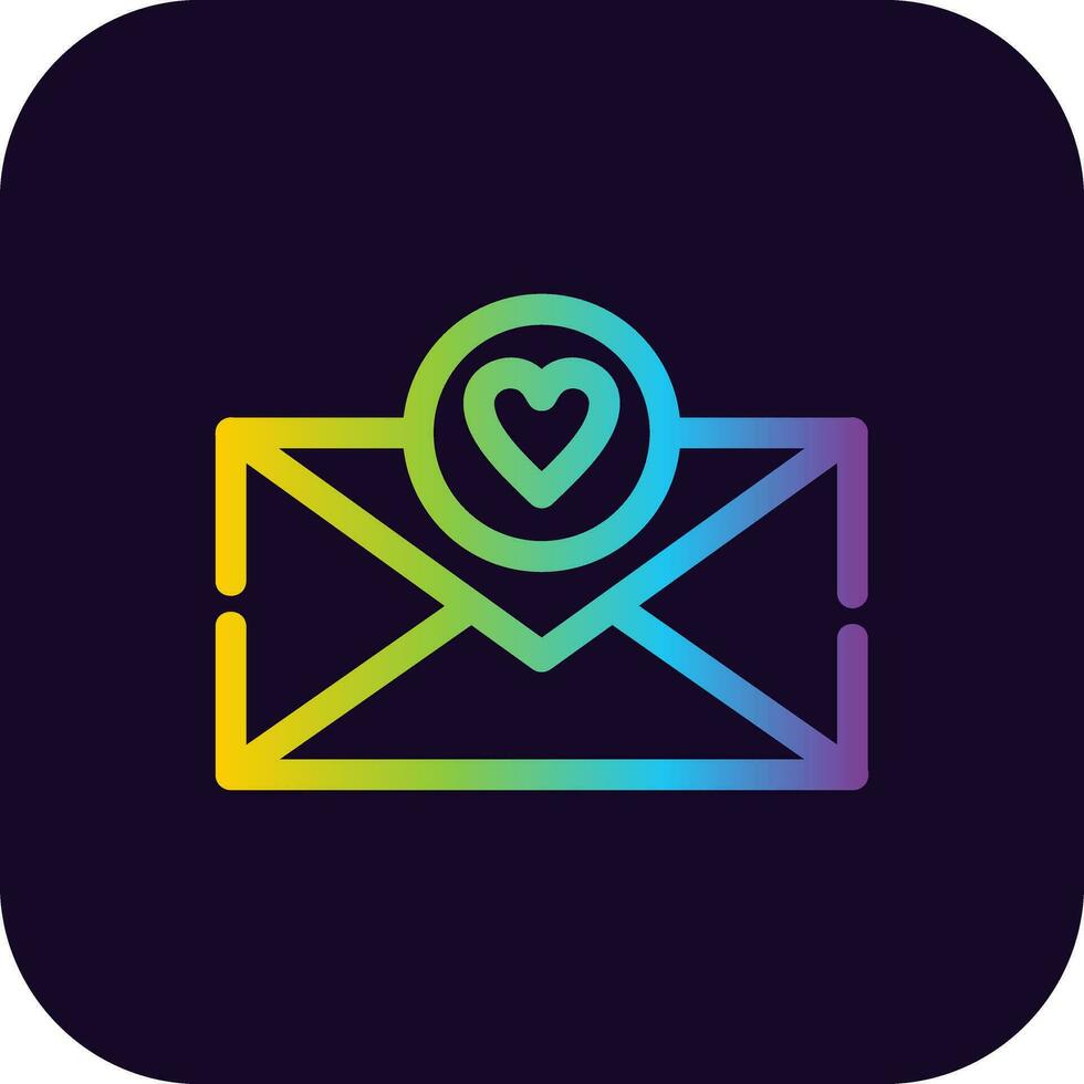 Love Letter Creative Icon Design vector