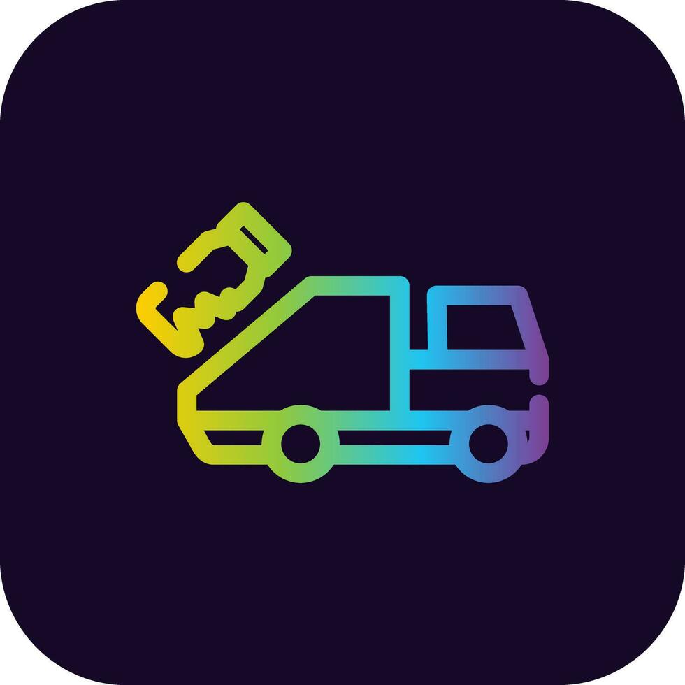 Garbage Truck Creative Icon Design vector