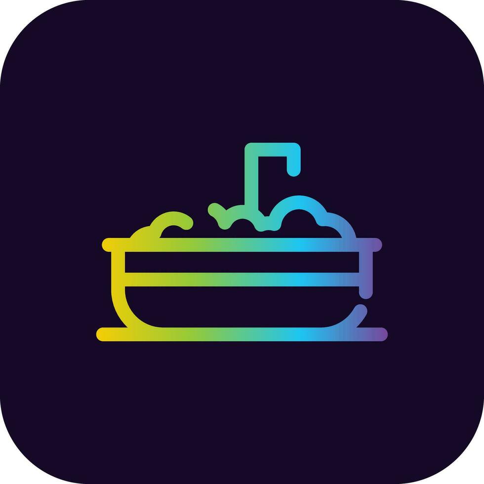 Bathtub Creative Icon Design vector