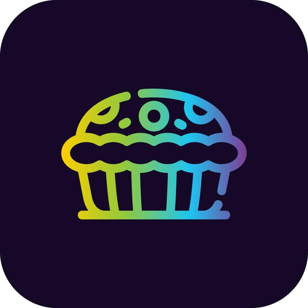 diseño de icono creativo de pastel de manzana vector