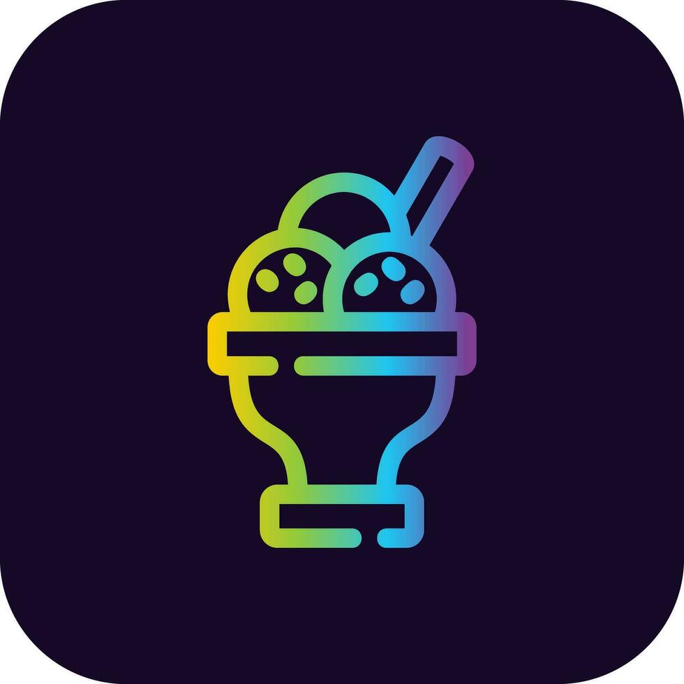 diseño de icono creativo de postre vector