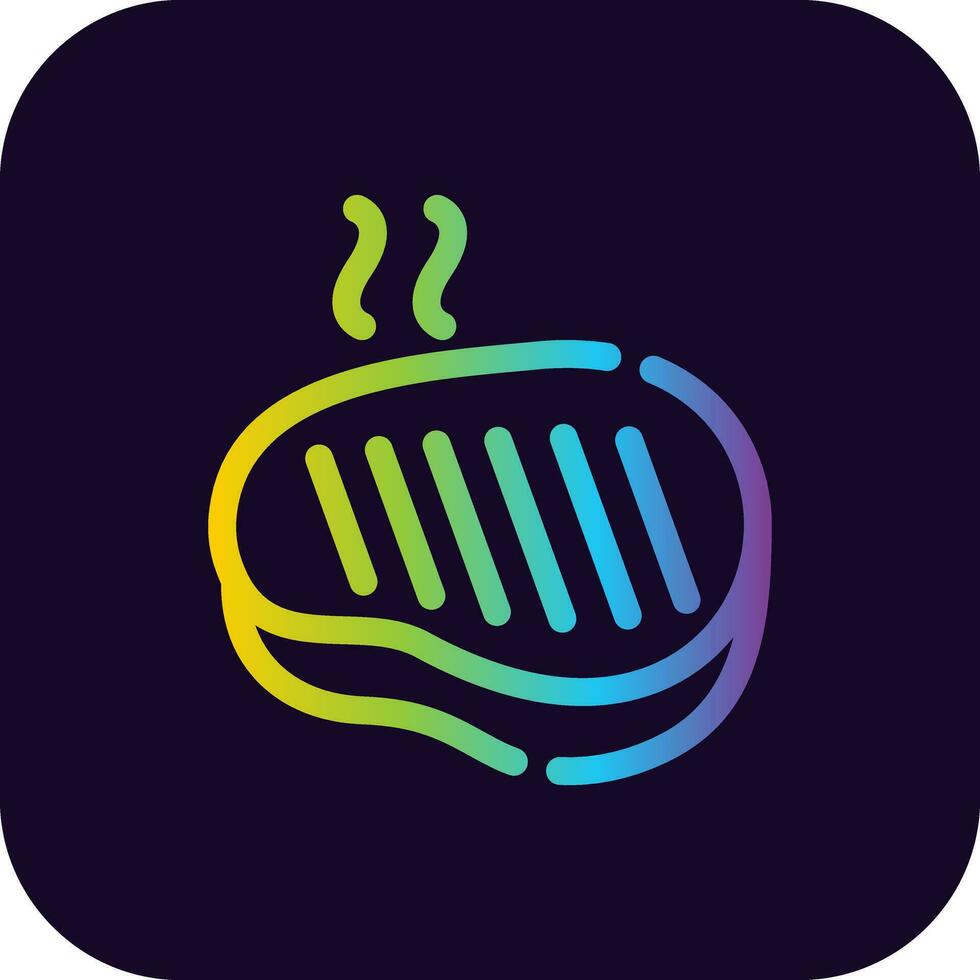 Steak Creative Icon Design vector