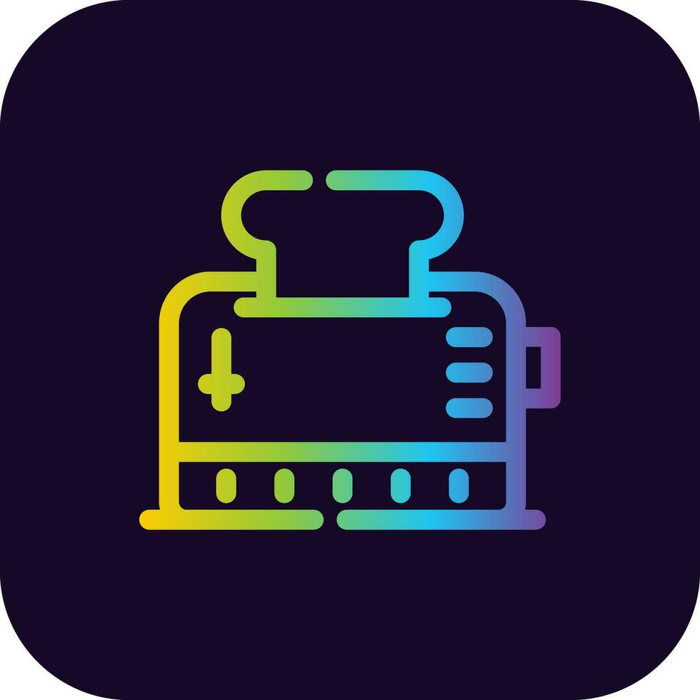 Toaster Creative Icon Design vector