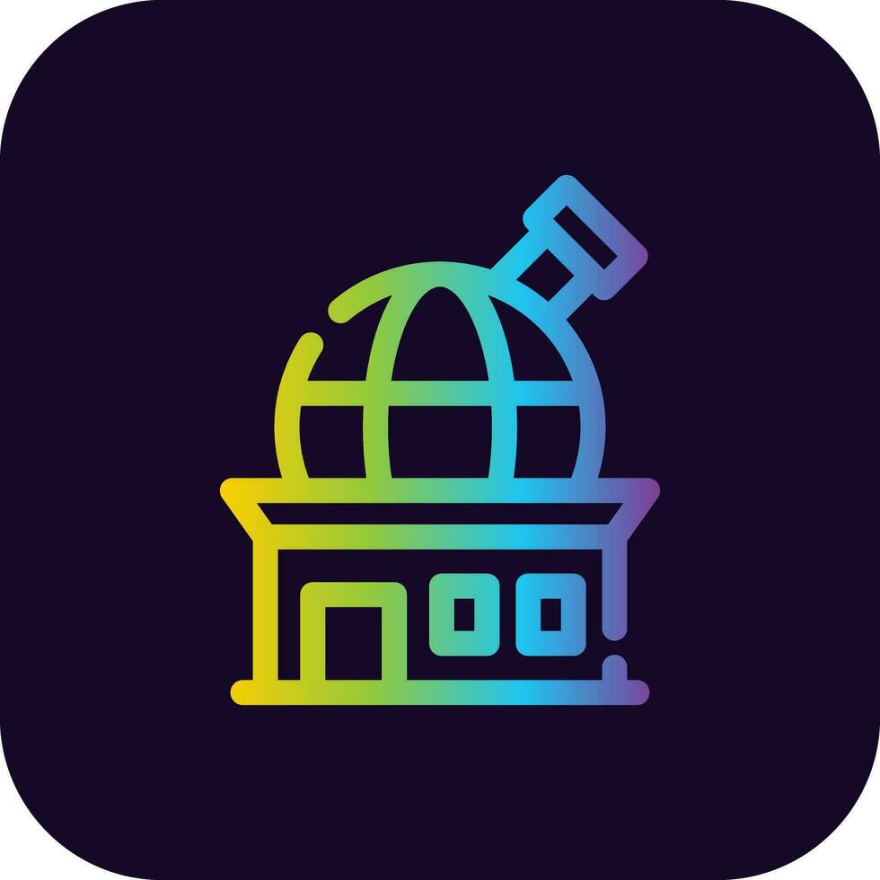 Observatory Creative Icon Design vector
