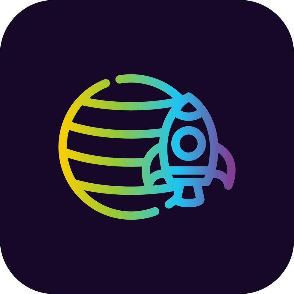 Planet Creative Icon Design vector