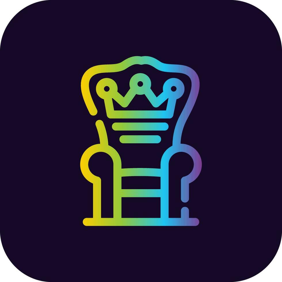 Throne Creative Icon Design vector