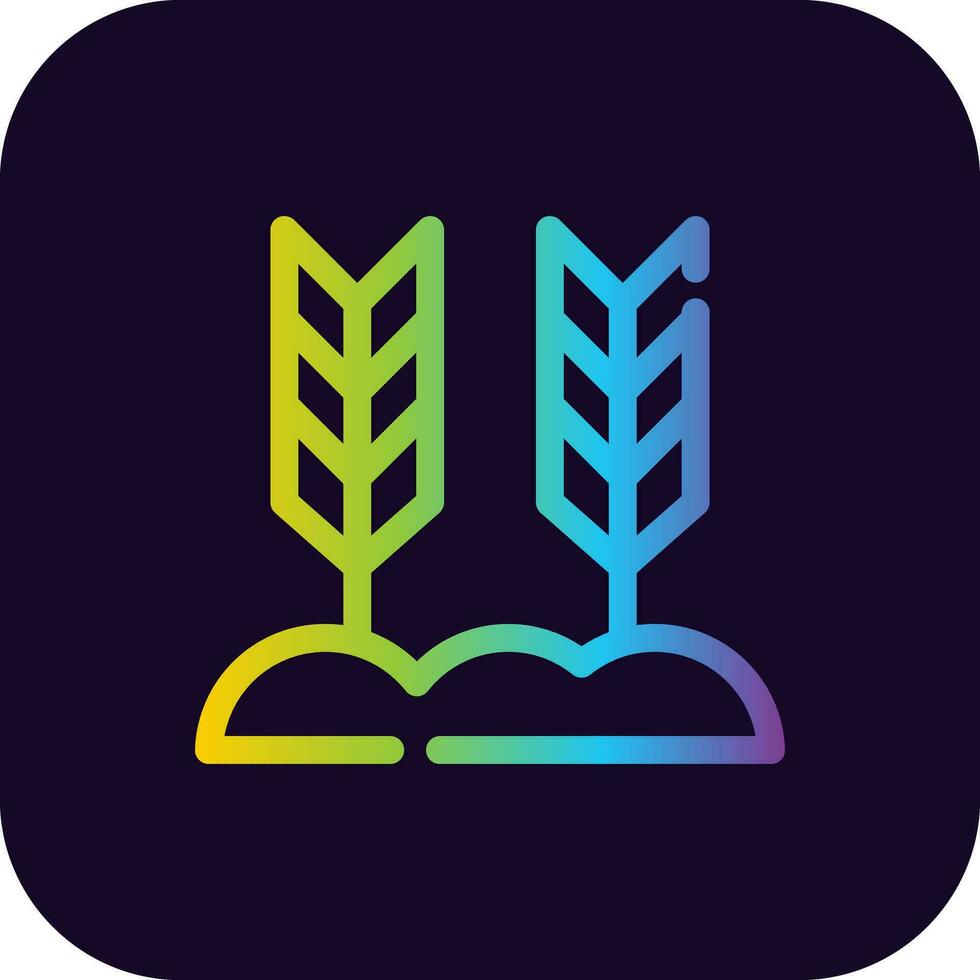 Wheat Creative Icon Design vector