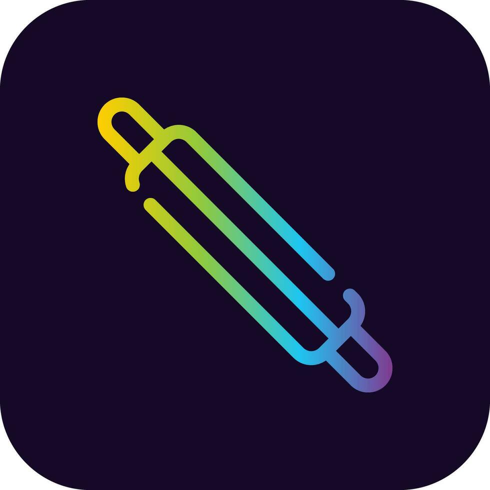 Rolling Pin Creative Icon Design vector