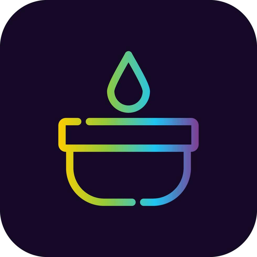 Aromatic Candle Creative Icon Design vector